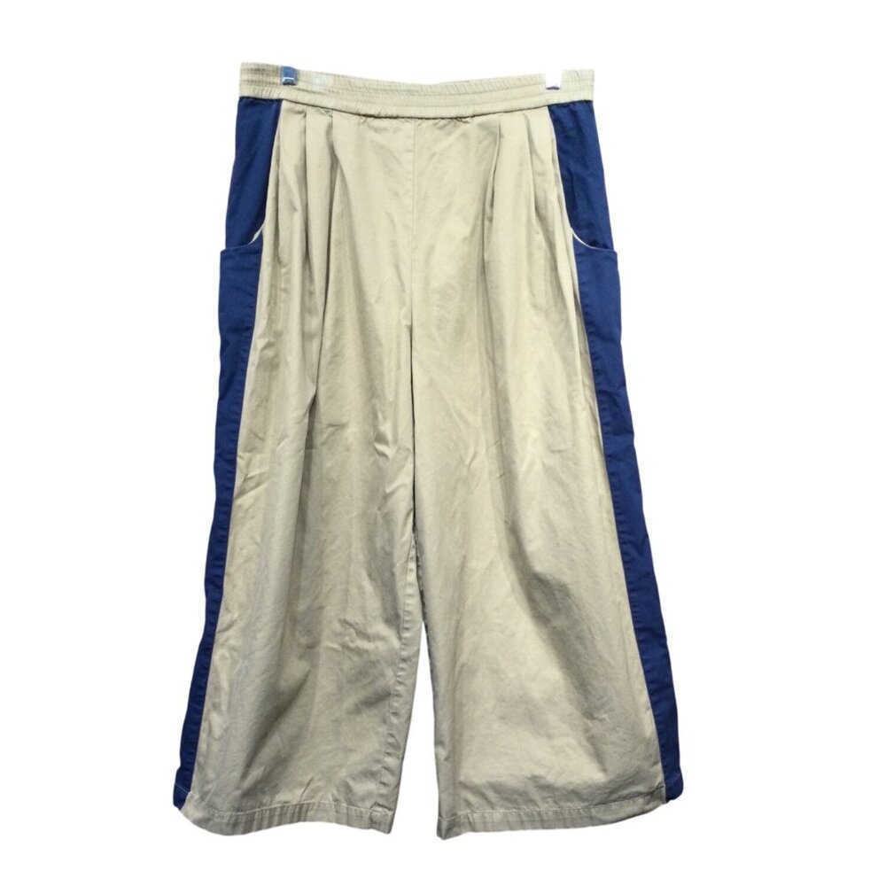 Tome NYC Womens Wide Leg Pants Size XS Elastic Waist Pockets Cropped